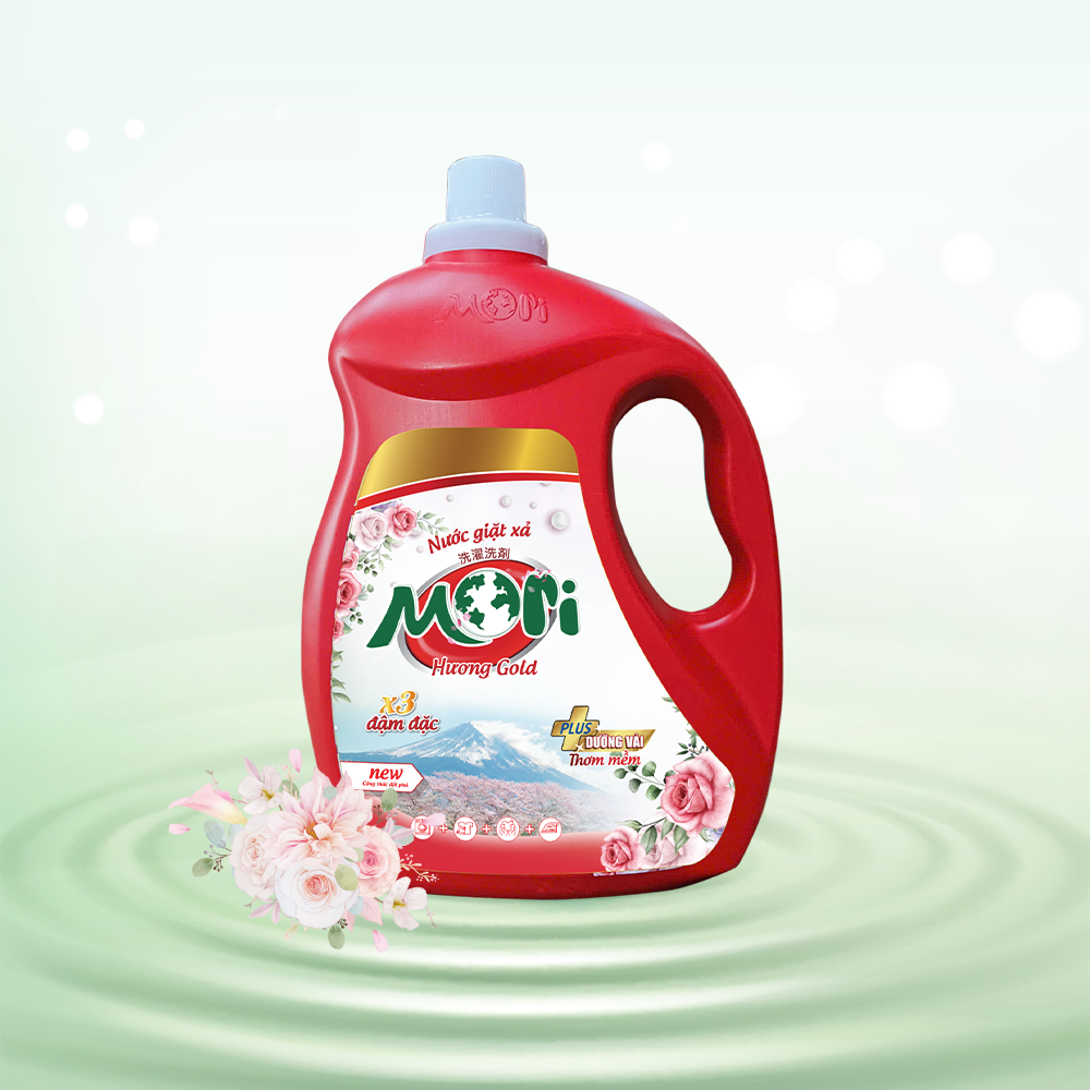 Nước giặt Mori Gold can 4.5kg