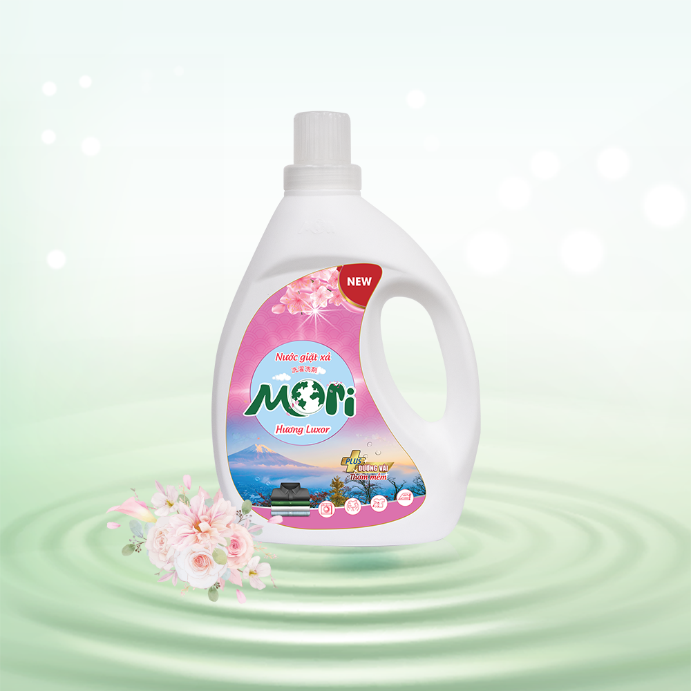 Nước giặt xả Mori hương Luxor can 3.1Kg