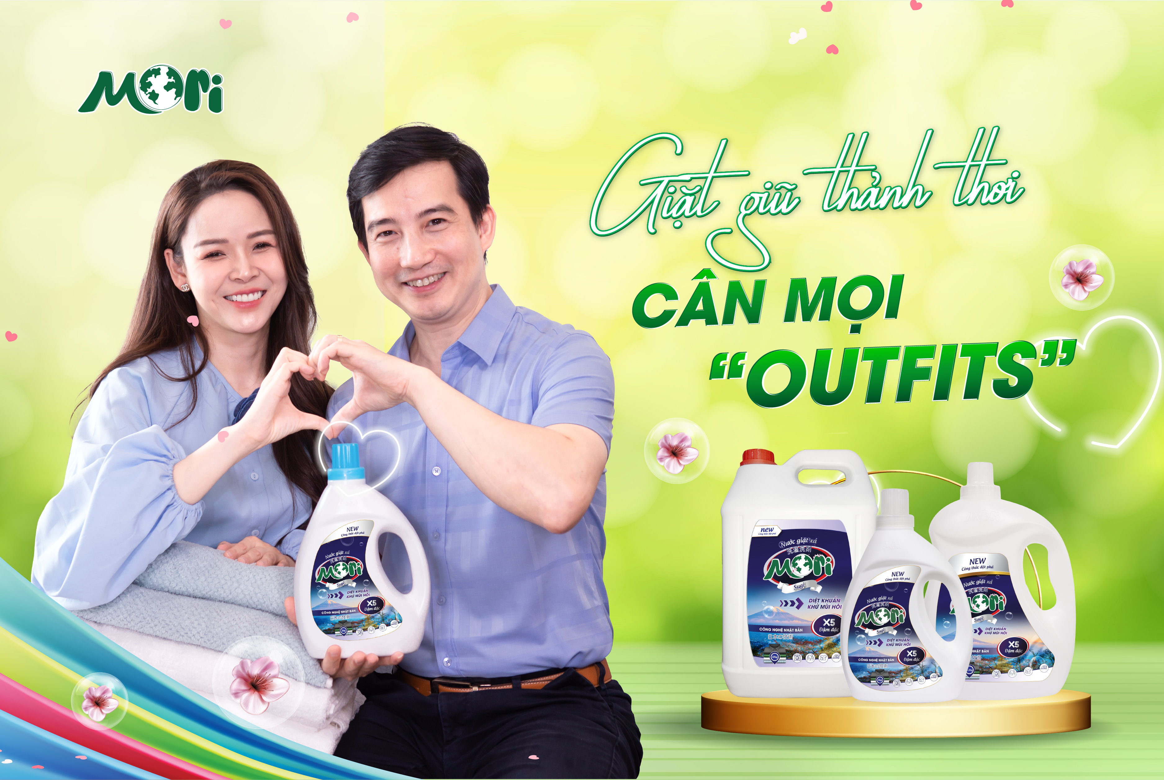 Mori Sugi – “Bảo bối” giúp quần áo sạch khuẩn, thơm lâu của gia đình diễn viên Hồng Quang và Diễm Hương